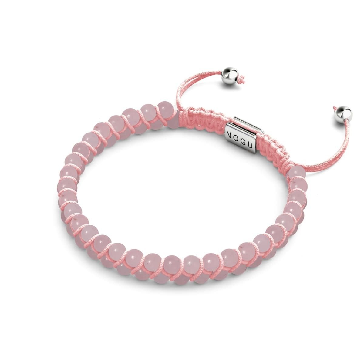 Quartz rose | Argent sterling .925 | Bracelet Vitalité